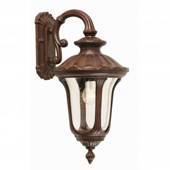 Chicago Small Down Wall Lantern Rusty Bronze Patina