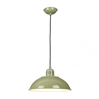 Franklin Diner Pendant Light in Reed Green