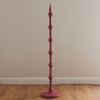 Carnaby Floor Lamp Base in Satin Pink Clay Paint Finish