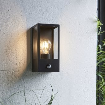 Oxford IP44 Exterior PIR Wall Light in Matt Black