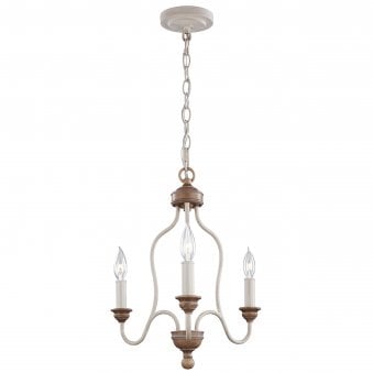 Hartsville Three Light Chandelier or Semi Flush Fitting