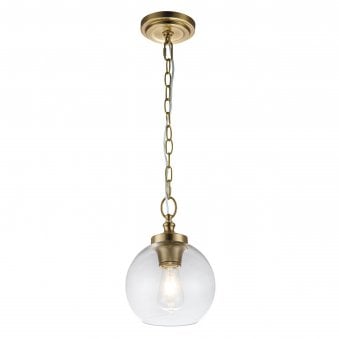 Tabby Mini Pendant in Burnished Brass