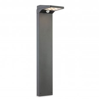Cyrus Exterior IP54 LED Solar Post Light with PIR