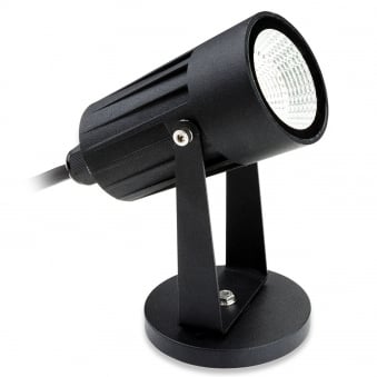 LED 5W Spot Exterior Ground or Wall Light in Black