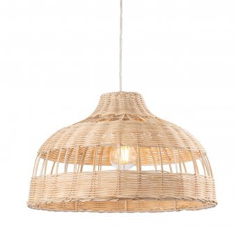 Natural Rattan Country Pendant Light