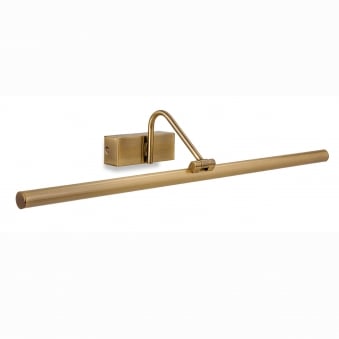 Single Arm 12 Watt LED Picture Light in Antique Brass