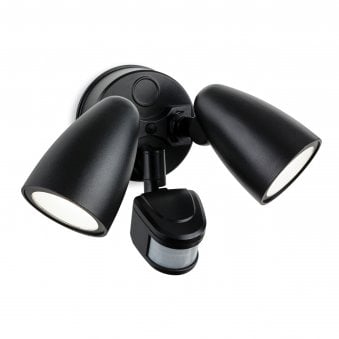 Twin Security IP54 LED PIR Wall Light in Black
