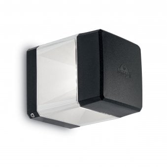 Elisa-WL Coastal 10w LED Wall Cube Light in Black