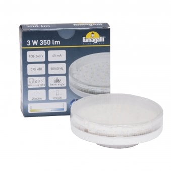 GX53 Switchable Colour Temperature LED 3W 3000K or 4000k 395lm