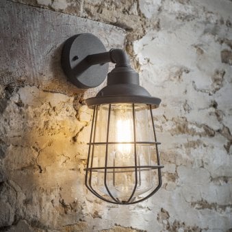Finsbury Exterior Wall Light in Charcoal