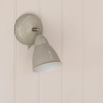 Harlaxton Wall Light in Clay Steel