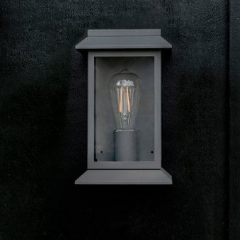 Stourton Wall Light in Carbon Steel 