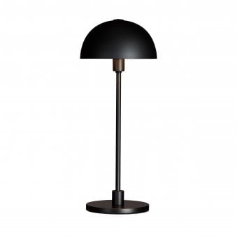 Vienda Mini Table Lamp In Black With Black Shade