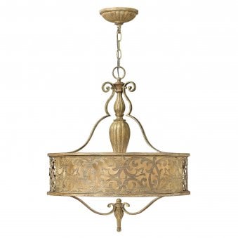Carabel Pendant Chandelier in Brushed Champagne
