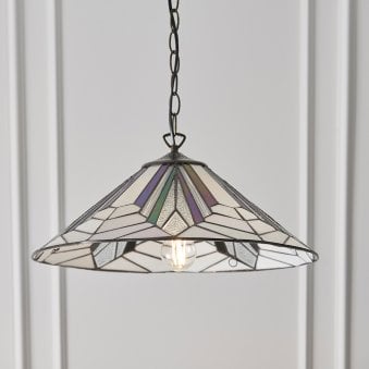 Astoria Large 1 Light Tiffany Pendant Light