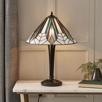 Astoria Tiffany Glass Medium Table Lamp