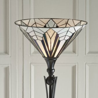 Astoria Tiffany Glass Uplighter Floor Lamp