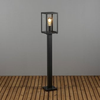Carpi Box IP44 Exterior Path Light in Black