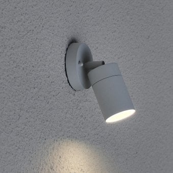 Modena Adjustable GU10 Spotlight in Light Grey