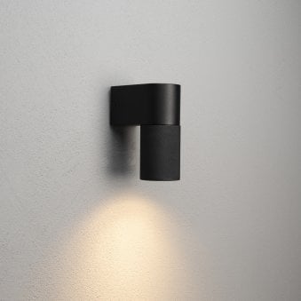 Temi IP54 Single Wall Light In Black