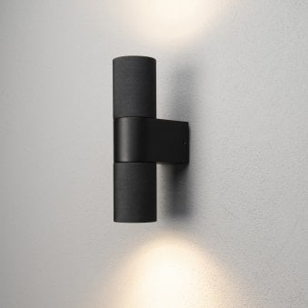 Temi IP54 Up and Down Wall Light In Black