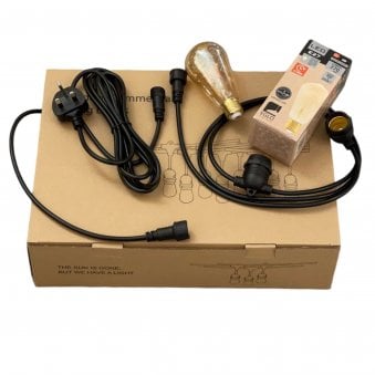 Festival Connect Series Festoon String Light With 4w LED Large Pear Lamps & Plug