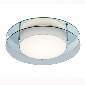 Kellaton IP44 LED Ceiling Light with Smoked Ring