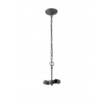 Knowstone Suspension 2 Light E27 Kit in Aged Antique Brass