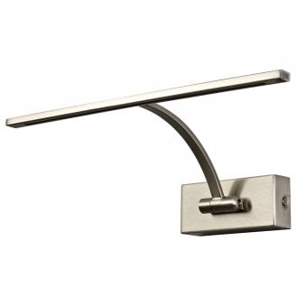 Powderham 340mm 6W Satin Nickel Adjustable LED Picture Light