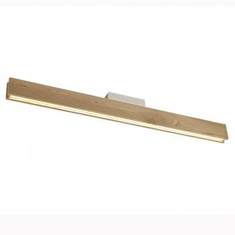 Rushford 2 x 18W LED Ceiling Light in Medium Oak Finish