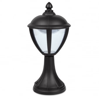 Unite Pedestal 6.5W Exterior LED Light in Black