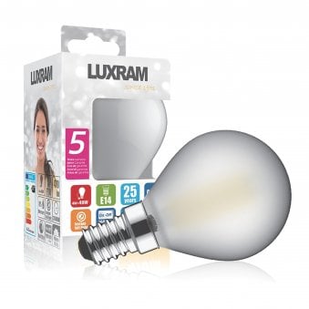 Classic E14 Warm White Frosted LED Golf Ball 4W 2700K 470lm