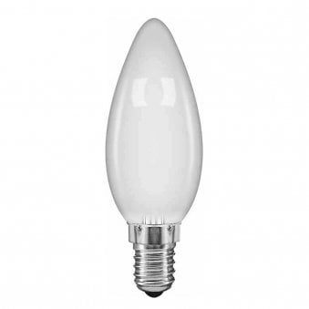 Incandescent E14 Dimmable Warm White Opal Candle 60W 2700K 560lm
