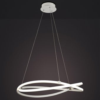 Infinity 60w Dimmable LED Sculptured Pendant In White