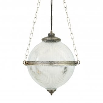 Blaenau Pendant Light in Antique Silver