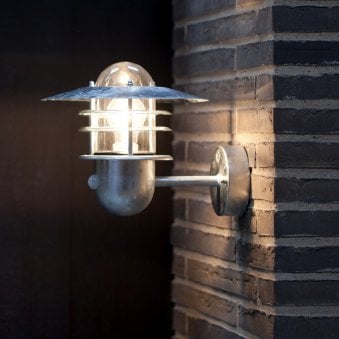 Agger Galvanised Coastal PIR Wall Light