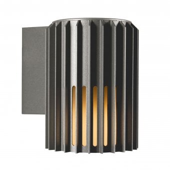 Aludra Coastal Wall Light In Anthracite