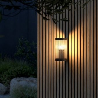 Coupar Outdoor IP54 Wall Light in Black