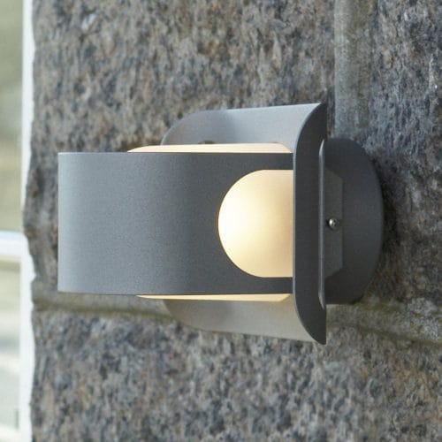 BELID Gekko IP23 E27 Exterior Wall Light in Graphite