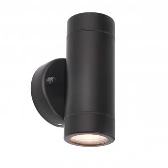 Palin Up & Down IP44 Wall Light in Black