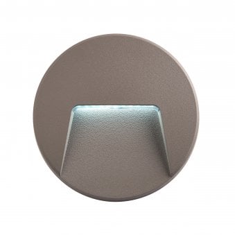 Severus CCT Round IP65 Surface Mounted LED Wall Light in Grey