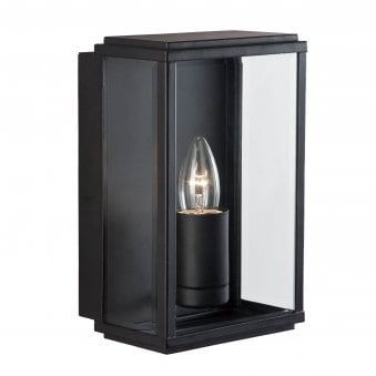 Box Outdoor Wall Lantern In Black