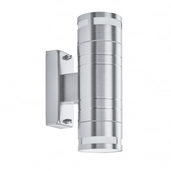 Exterior & Porch Double GU10 LED Stainless Steel Light Cylinder