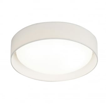 Modern 1 LED Flush Ceiling Light with White Shade