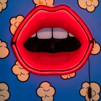 Blow Mouth LED Plugged Wall Lamp 