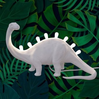 Jurassic Brontosaurus Lamp in White 