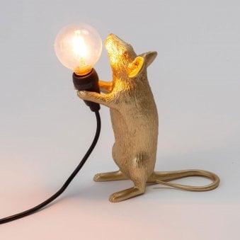 Mouse Lamp Standing Edition in Gold