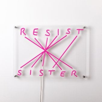 RESIST SISTER LED Plugged Wall Lamp 