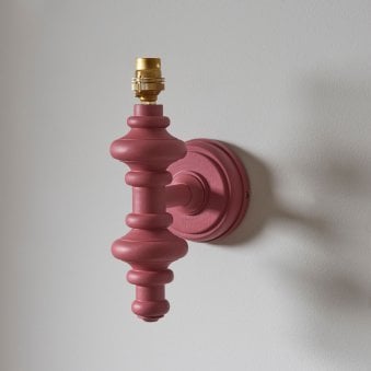 Carnaby Wall Light in Satin Pink Clay Painted Finish