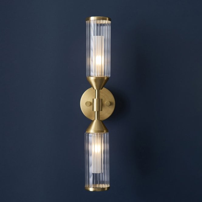 Visionary Lighting Visionary Lighting Gillingham Two Arm Wall Light in Satin Brass